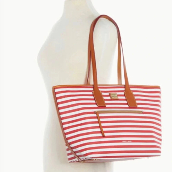 Dooney & Bourke Sullivan Coated Cotton Tote - Red - Picture 3 of 5